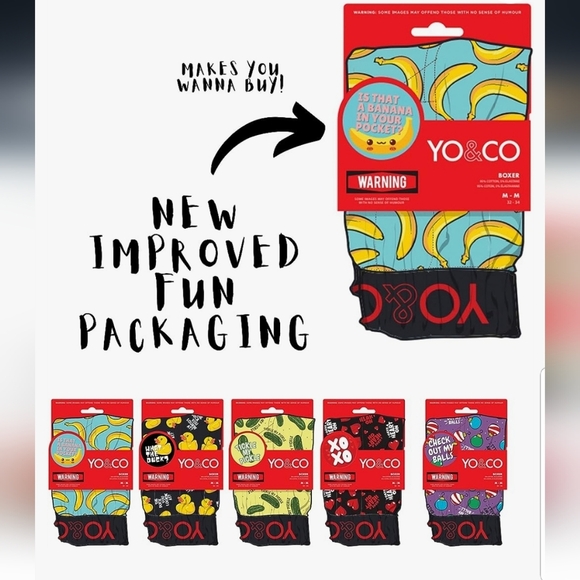 💥BUY 10 GET 5 FREE  YO & CO. Funny Boxers,Funny Underwear for Men - Picture 6 of 10